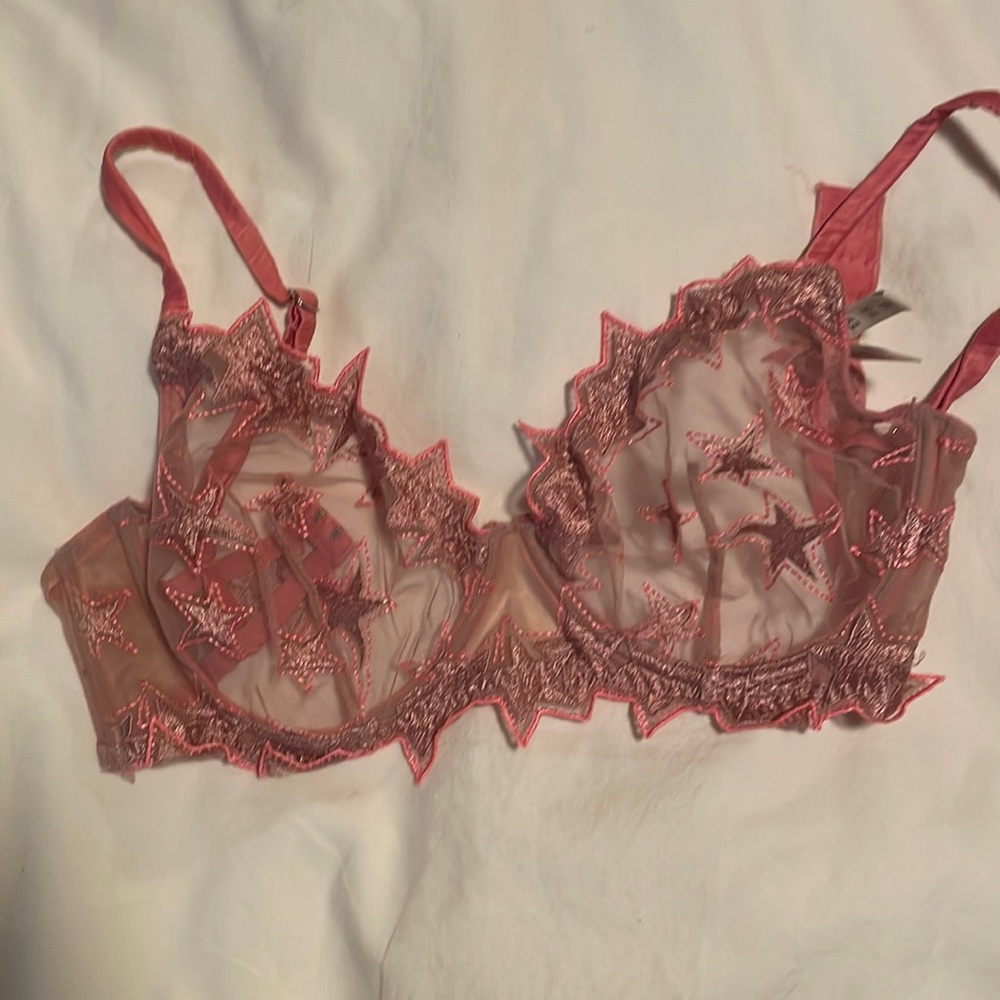 Unlined beautiful star embroidered